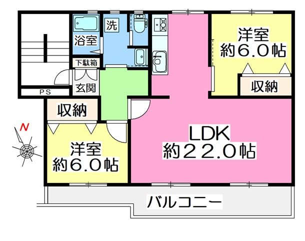 滝山第二住宅（2丁目） 間取図・土地図