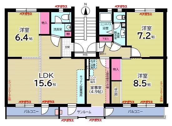 南山第１住宅 間取図・土地図