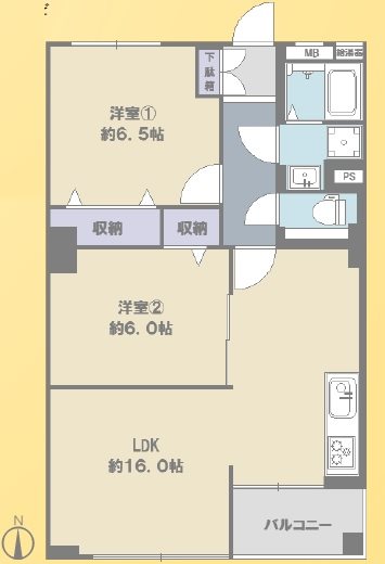 北砂四丁目住宅 間取図・土地図