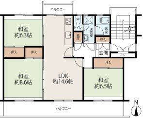 港南台ひばり団地 間取図・土地図
