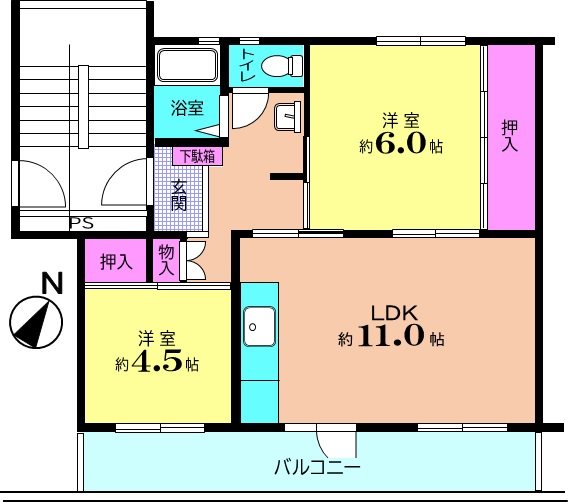 狭山台団地2街区 間取図・土地図