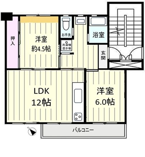八潮伊草団地 間取図・土地図