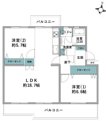 港南台つぐみ団地 間取図・土地図
