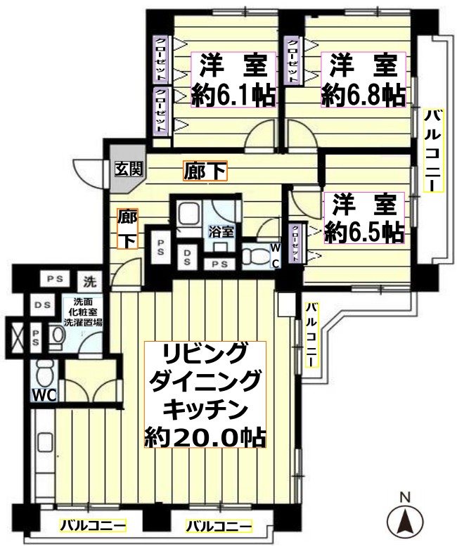 みさと団地 間取図・土地図