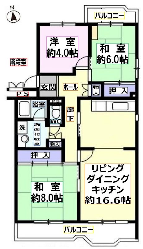 三郷早稲田団地（3丁目） 間取図・土地図