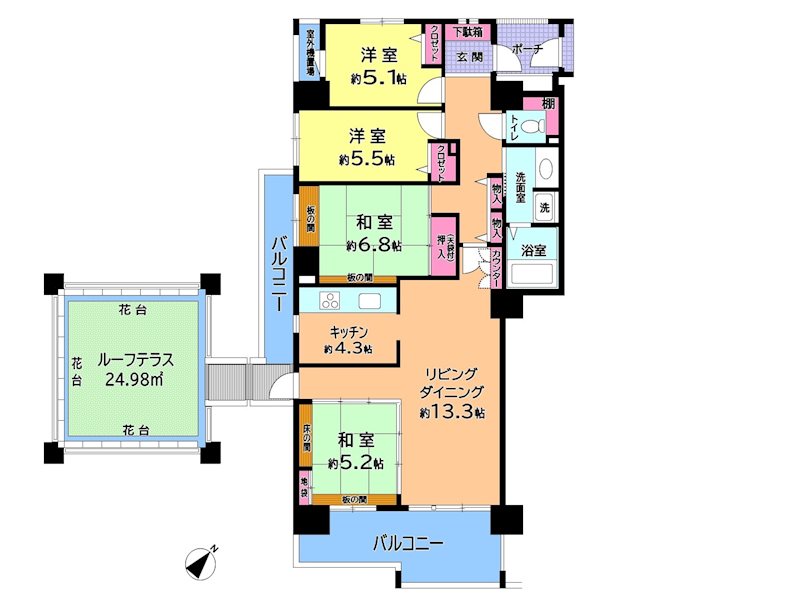 アバンドーネ原5番街 間取図・土地図