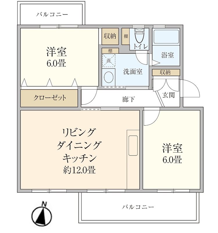 村上団地1街区 間取図・土地図