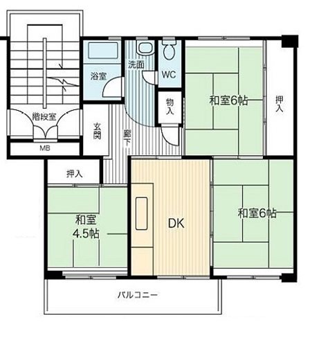 みさと団地（12街区） 間取図・土地図
