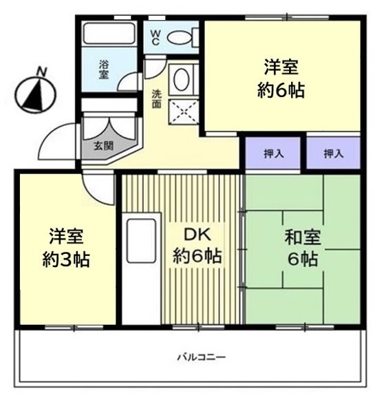 村上団地2街区 間取図・土地図