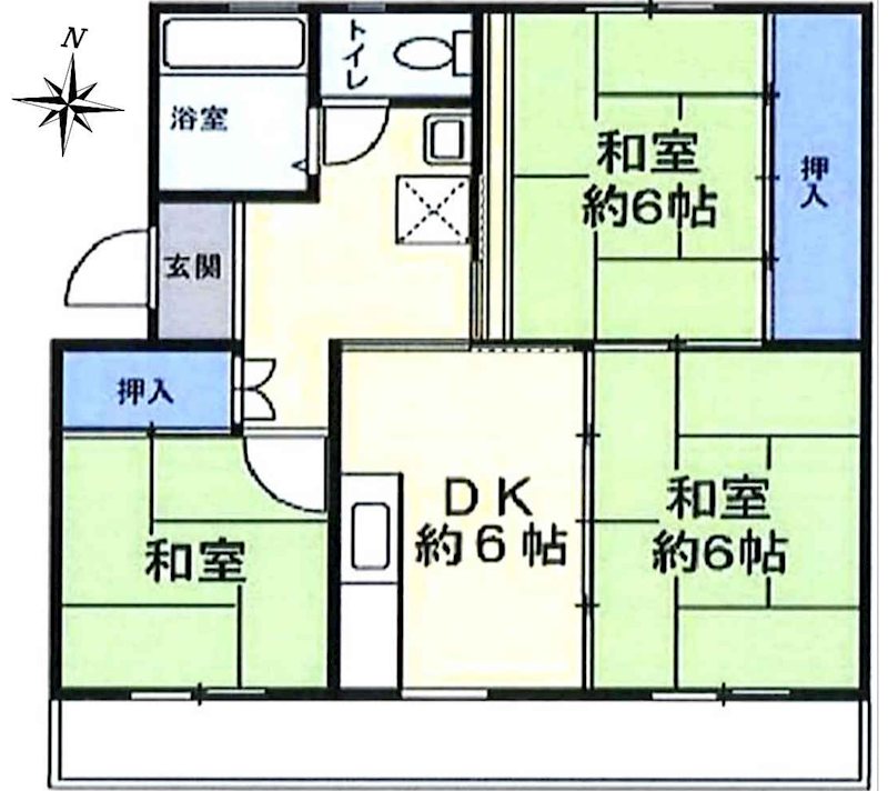 西小中台団地　 間取図・土地図