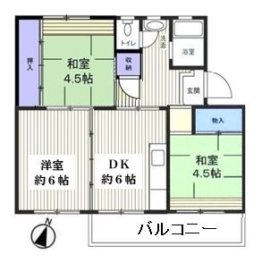 花見川団地7街区 間取図・土地図