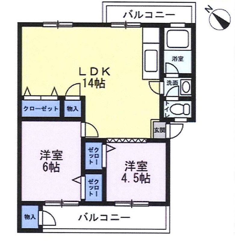 平尾住宅 間取図・土地図