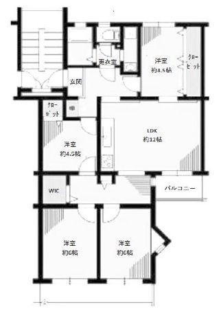 高洲三丁目住宅 間取図・土地図