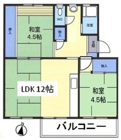 花見川団地7街区 間取図・土地図