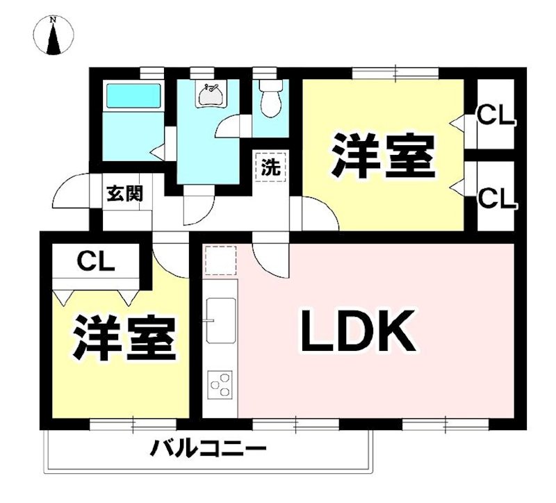 草加旭町団地 間取図・土地図