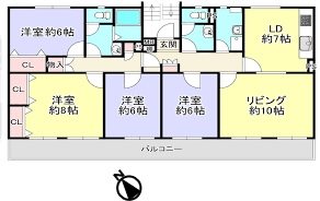大山口住宅 間取図・土地図