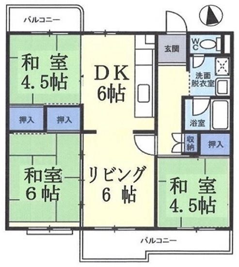大津ヶ丘団地（1丁目） 間取図・土地図