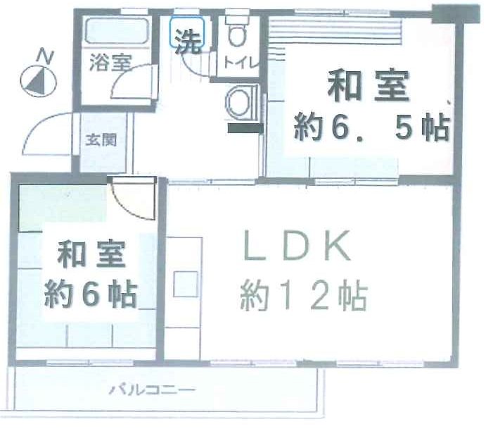 新栄町団地2街区 間取図・土地図