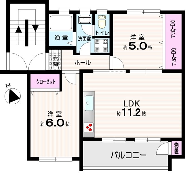 たまプラーザ団地6街区3号棟 間取図・土地図