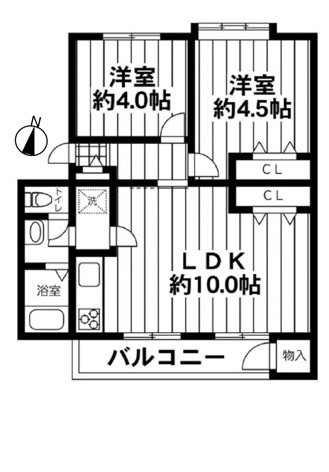 立川富士見町住宅 間取図・土地図