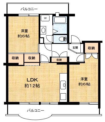ハイタウン塩浜第一46号棟 間取図・土地図