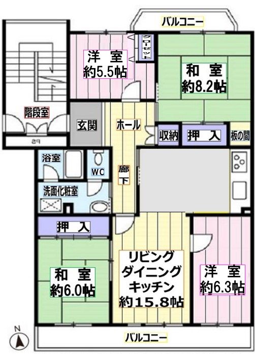 三郷早稲田団地（5丁目） 間取図・土地図