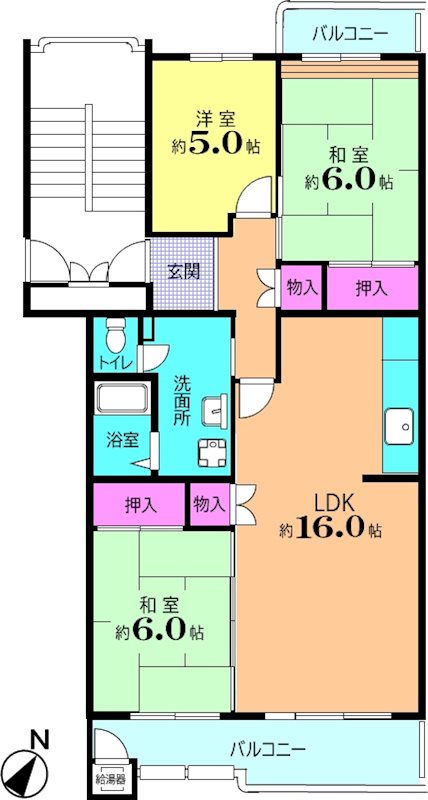 つつじ野団地2街区 間取図・土地図