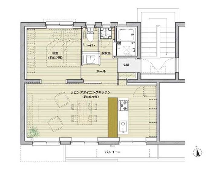 永山団地3-2 間取図・土地図
