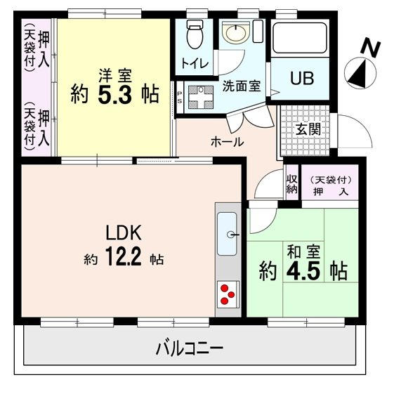 すすき野第2団地8街区1号棟 間取図・土地図